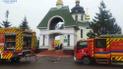 В Киевской области загорелась Свято-Покровская церковь: фото