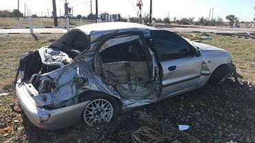 На Запоріжжі локомотив протаранив автомобіль / © ГУ НП у Запорізькій області