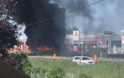 В Канаде после ДТП загорелись два автобуса с детьми