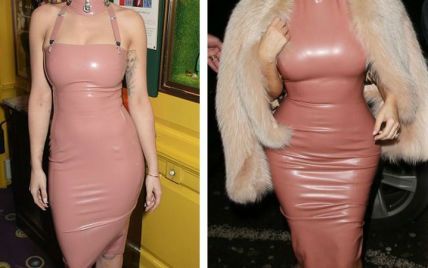 Рита Ора и Ким Кардашьян похвастались сексуальными формами в одинаковых платьях