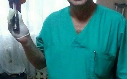 У Маріуполі медики та сапери витягли з ноги АТОвця нерозірвану гранату