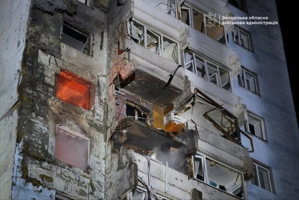 Масований удар по Запоріжжю: одна людина загинула, є поранені (фото)