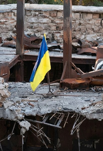Український прапор на Кінбурнській косі