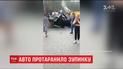 В Ірпені авто влетіло на зупинку громадського транспорту
