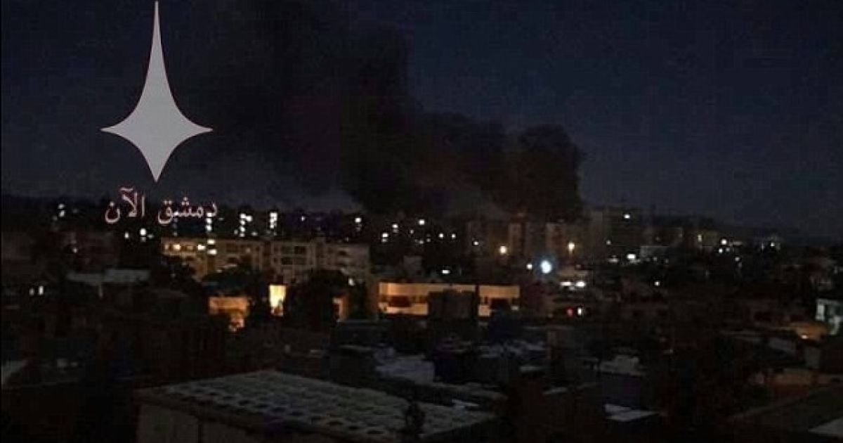 З'явилося відео моторошного бомбардування в Дамаску, в якому звинувачують Ізраїль