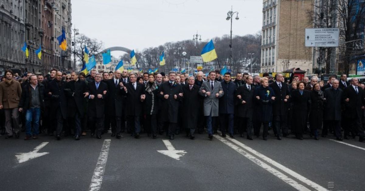 Марш Достоинства в Киеве 22 февраля / © УНІАН