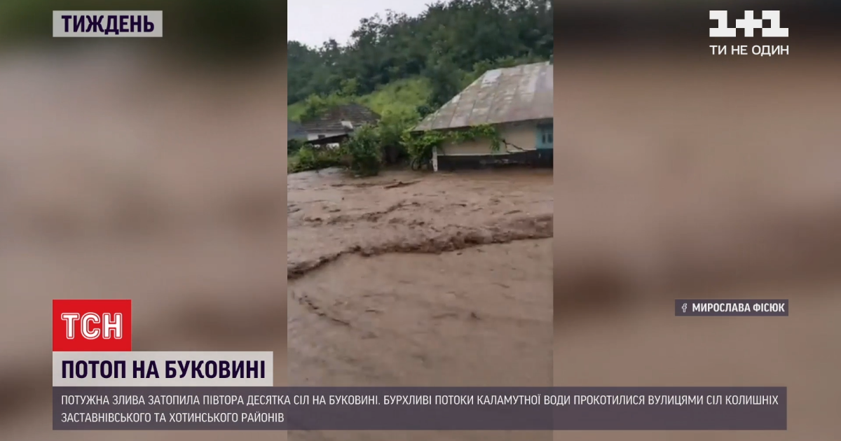 Села превратились в реки: убытки от подтоплений на Буковине оценили в десятки миллионов гривен
