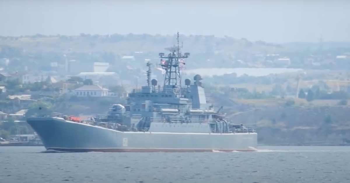 Большой десантный корабль "Цезарь Куников"/Скриншот с видео