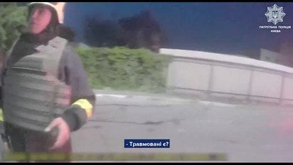 Показали перші хвилини після ударів РФ по Києву