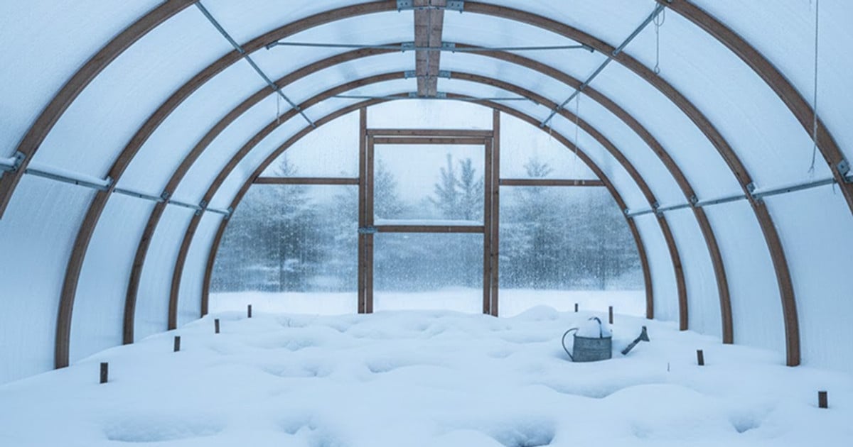Сніг у теплиці// фото: zemliak.com