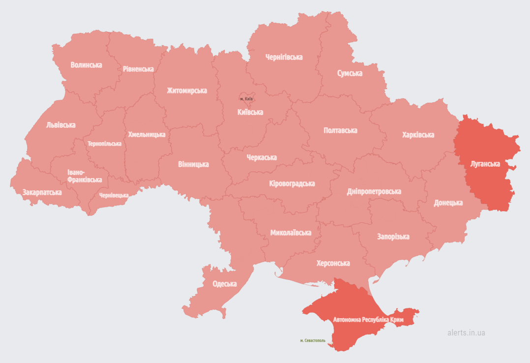 Map alerts.in.ua / © 
