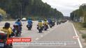 200 байкерів у Вінниці створили мотоциклетну колону у формі національного прапора