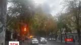 Утром в центре Одессы сгорела маршрутка