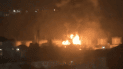 На местах ударов возникли пожары
