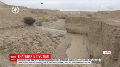 Девять израильских подростков погибли из-за наводнения