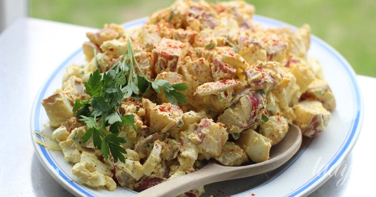 Картопляний салат із восьминогом