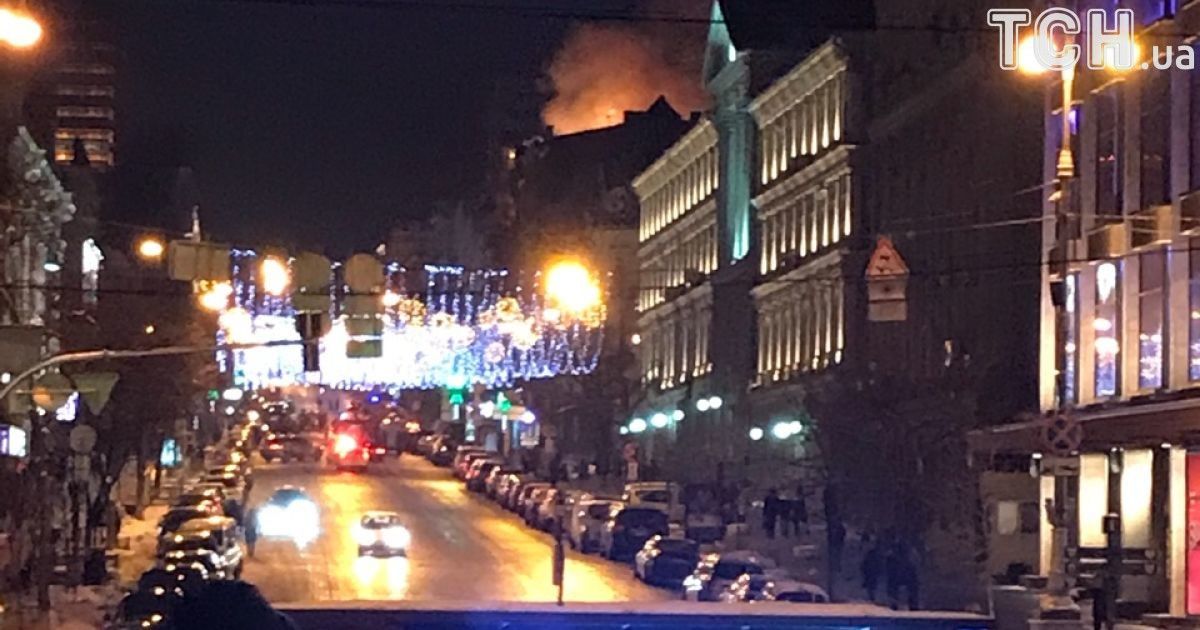 пожежа на Хмельницького / © ТСН.ua