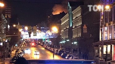 пожежа на Хмельницького / © ТСН.ua