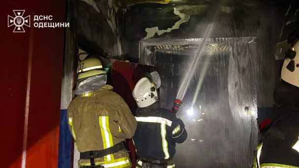 Пожежа в будинку для літніх людей / © Головне управління ДСНС України в Одеській області
