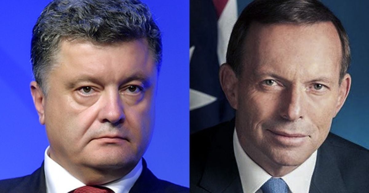 Порошенко та Еббот обговорили створення трибуналу