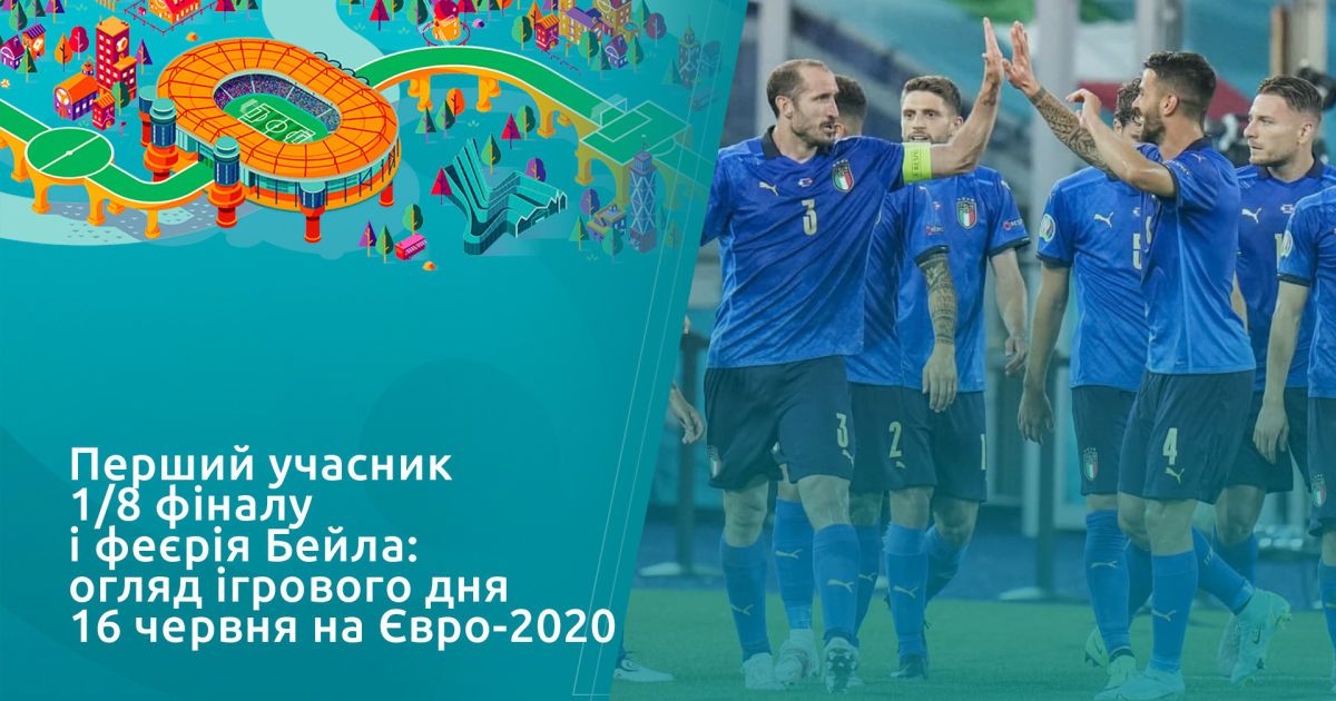Первый участник 1/8 финала и феерия Бейла: обзор игрового дня 16 июня на Евро-2020