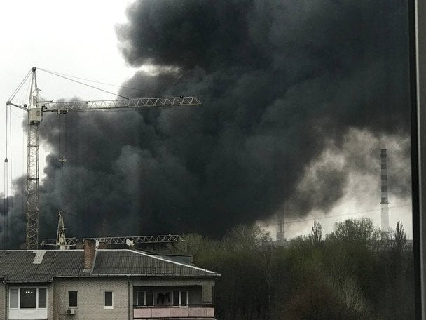 Атака на Луцьк 1 квітня.  / © ДСНС