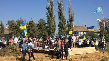 В Крыму стартовала бессрочная блокада полуострова. / © facebook.com/ayder.muzhdabaev