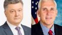Порошенко переговорив з Пенсом про миротворців на Донбасі та постачання зброї зі США до України