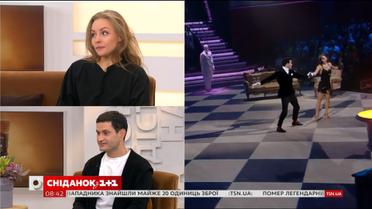 Алена Шоптенко и Ахтем Сеитаблаев в гостях "Сніданку з 1+1"