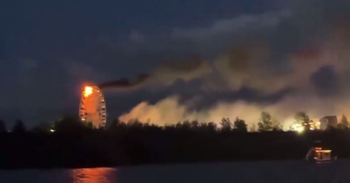 Пожежа у Німеччині / Скріншот