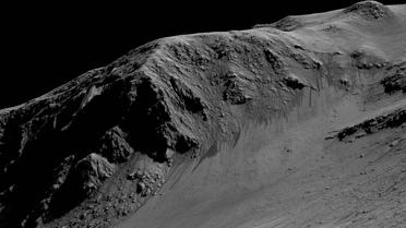 Темные полосы на склонах Марса свидетельствуют о наличии воды. / © NASA