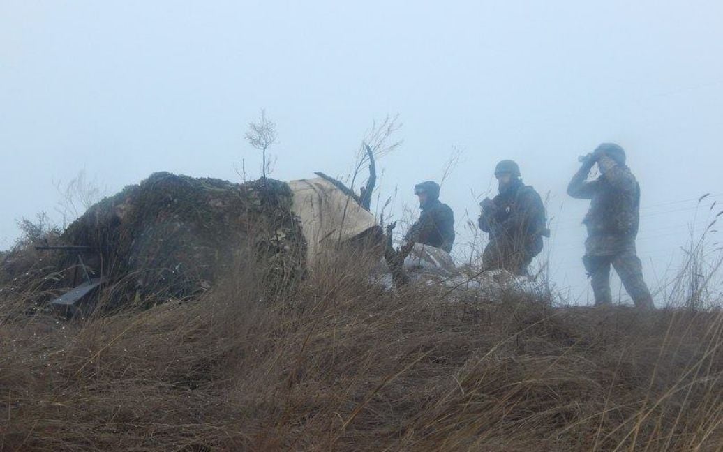 Бойовики двічі атакували позиції батальйону "Азов" біля села Гранітне. / © facebook.com/azov.batalion