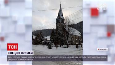 Погода в Україні: на Закарпатті нічний снігопад змінив дощ