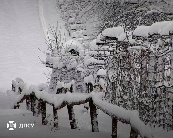 Засніжене прикордоння Львівщини / © ДПСУ