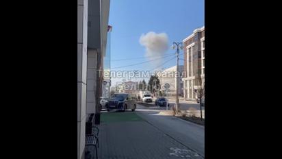 Атака беспилотниками по Белгороду: видео момента удара и последствий