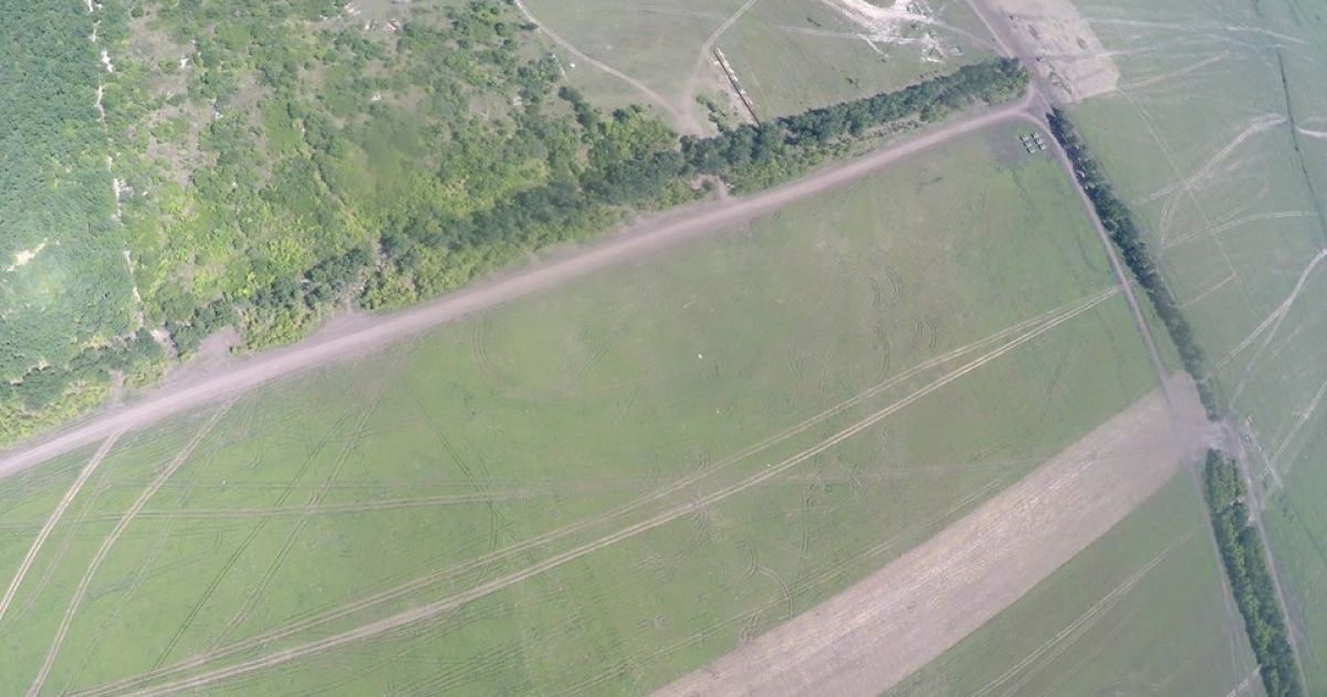 Беспилотник снял танковый полигон боевиков возле Енакиево / © Facebook/Юрий Касьянов