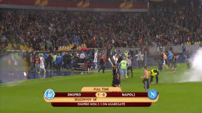 Днепр - Наполи - 1:0. Эмоции днепрян и болельщиков после финального свистка