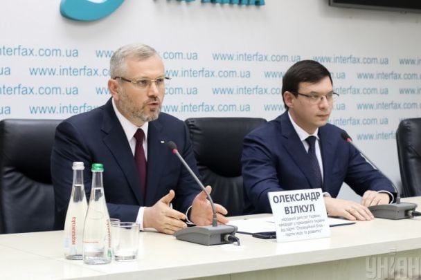 Олександр Вілкул та Євген Мураєв під час пресконференції, березень 2019 року / © УНІАН