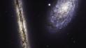 NASA показало видовищне фото двох спіральних галактик