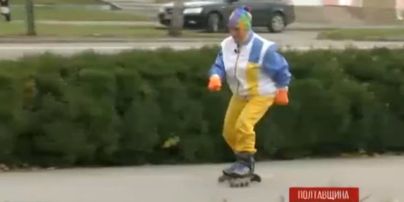 77-річна українка катається на роликах і підкорює височенні гори