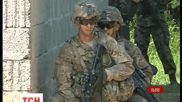 Сегодня украинские нацгвардейцы демонстрируют свои умения на Яворовском полигоне