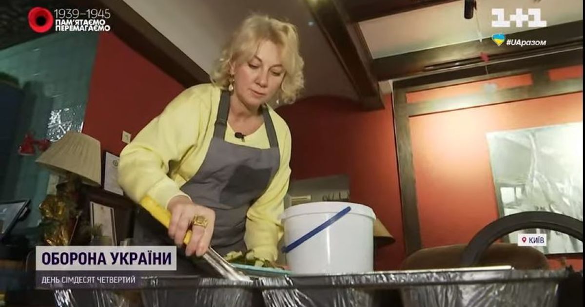 Рестораторка з Києва організувала харчування тисячі людей, бо так чинила її бабуся у часи Другої світової