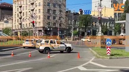 Центр Києва перекритий через марш Центр Києва перекритий через марш