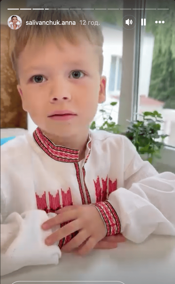 Син Анни Саліванчук у школі / © instagram.com/salivanchuk.anna