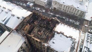 Київ, пожежа у будівлі_3 / © УНІАН
