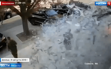 На российском ТВ показали видео убийства главаря "ДНР" Захарченко