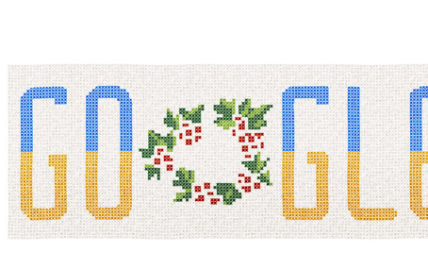 Поисковик Google украсили вышиванкой