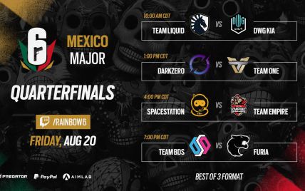 Объявлено расписание плей-офф чемпионата Six Mexico Major 2021 по Tom Clancy's Rainbow Six Siege