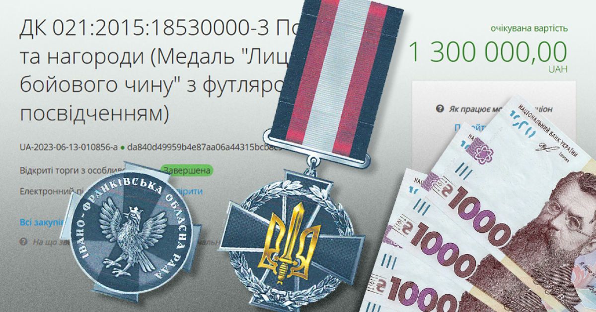 Тендери ProZorro – у Івано-Франківську закупили медалі на великі кошти