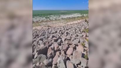 Пустеля з камінням – Каховське водосховище після підриву окупантів